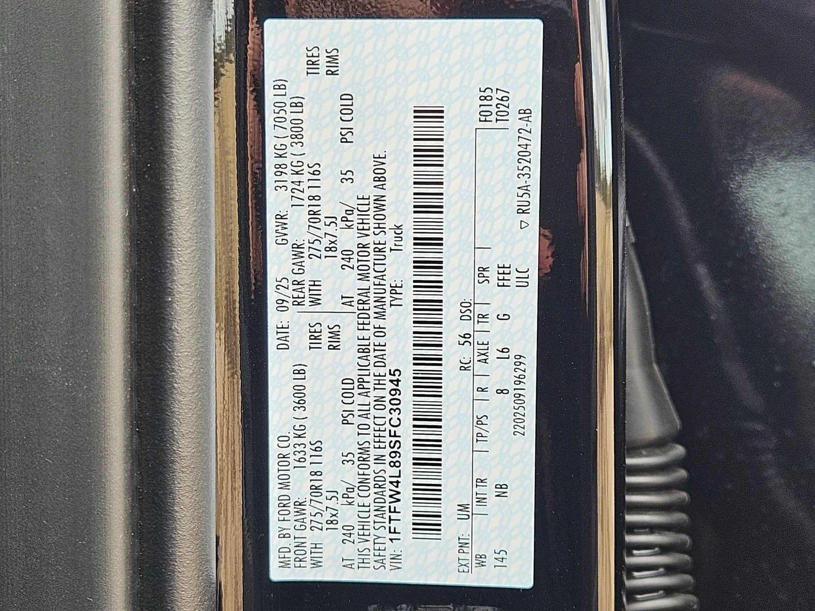 Used 2025 Black Metallic Ford Tremor image 25