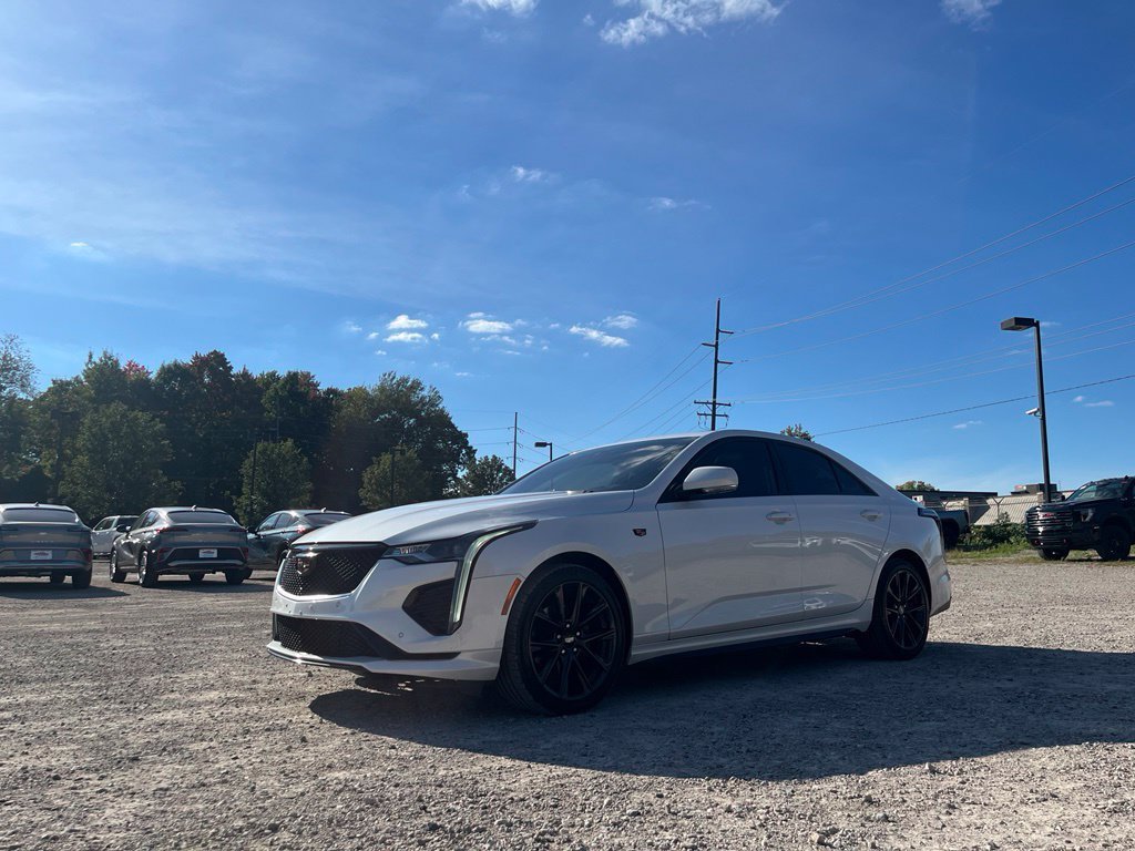 Used 2021 Crystal White Tricoat Cadillac Sport image 2