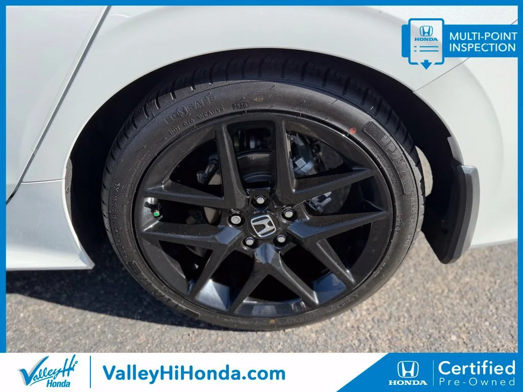 Certified Used 2025 Platinum White Pearl Honda 4D SPORT image 41