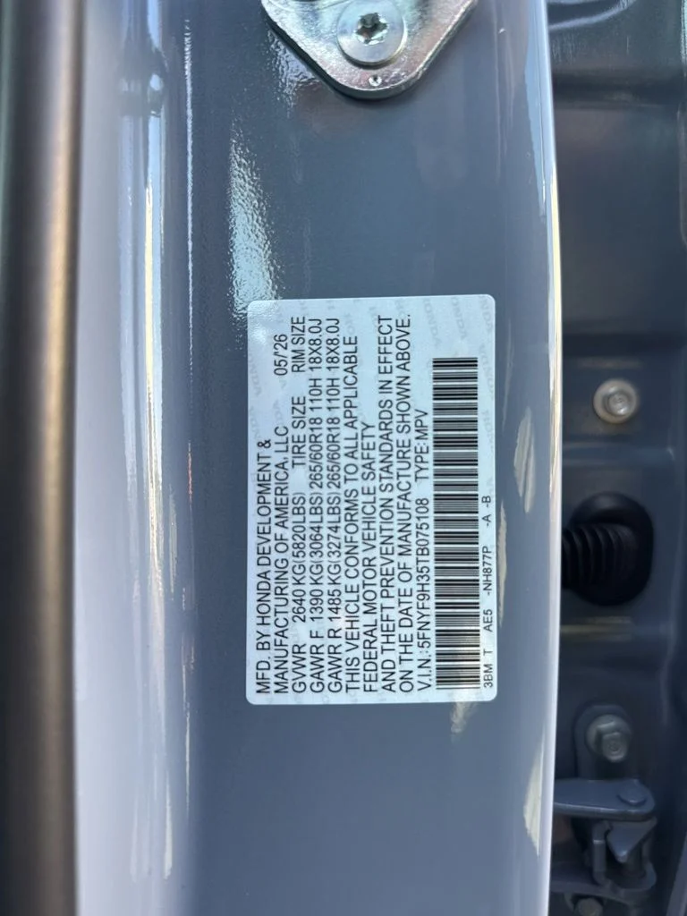 New 2026 Sonic Gray Pearl Honda RTL image 23