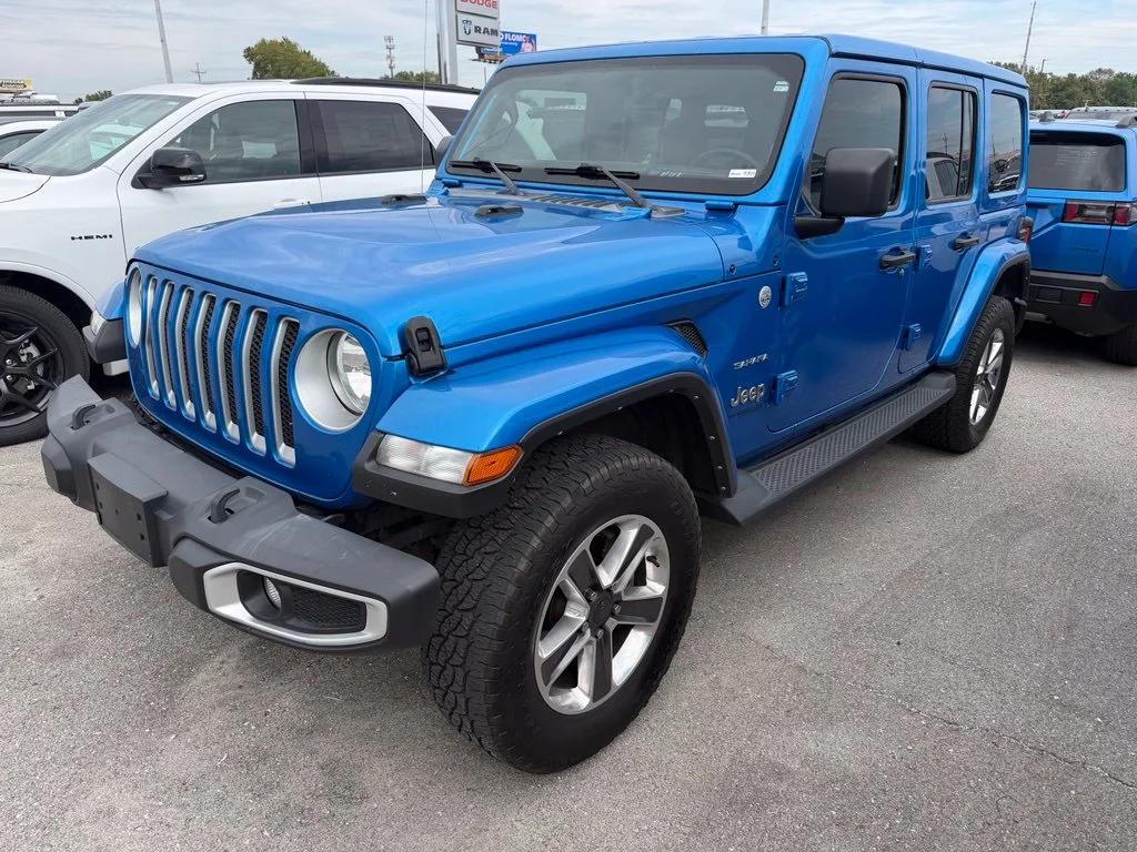 Used 2022 Blue Jeep Unlimited Sahara image 8