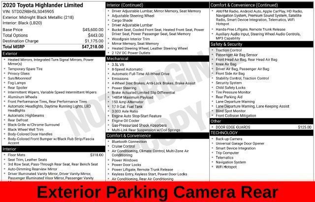 Used 2020 Black Toyota Limited image 45