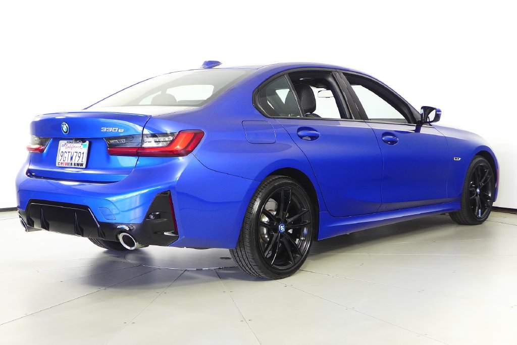 Certified Used 2023 Blue Metallic BMW 330e iPerformance image 7