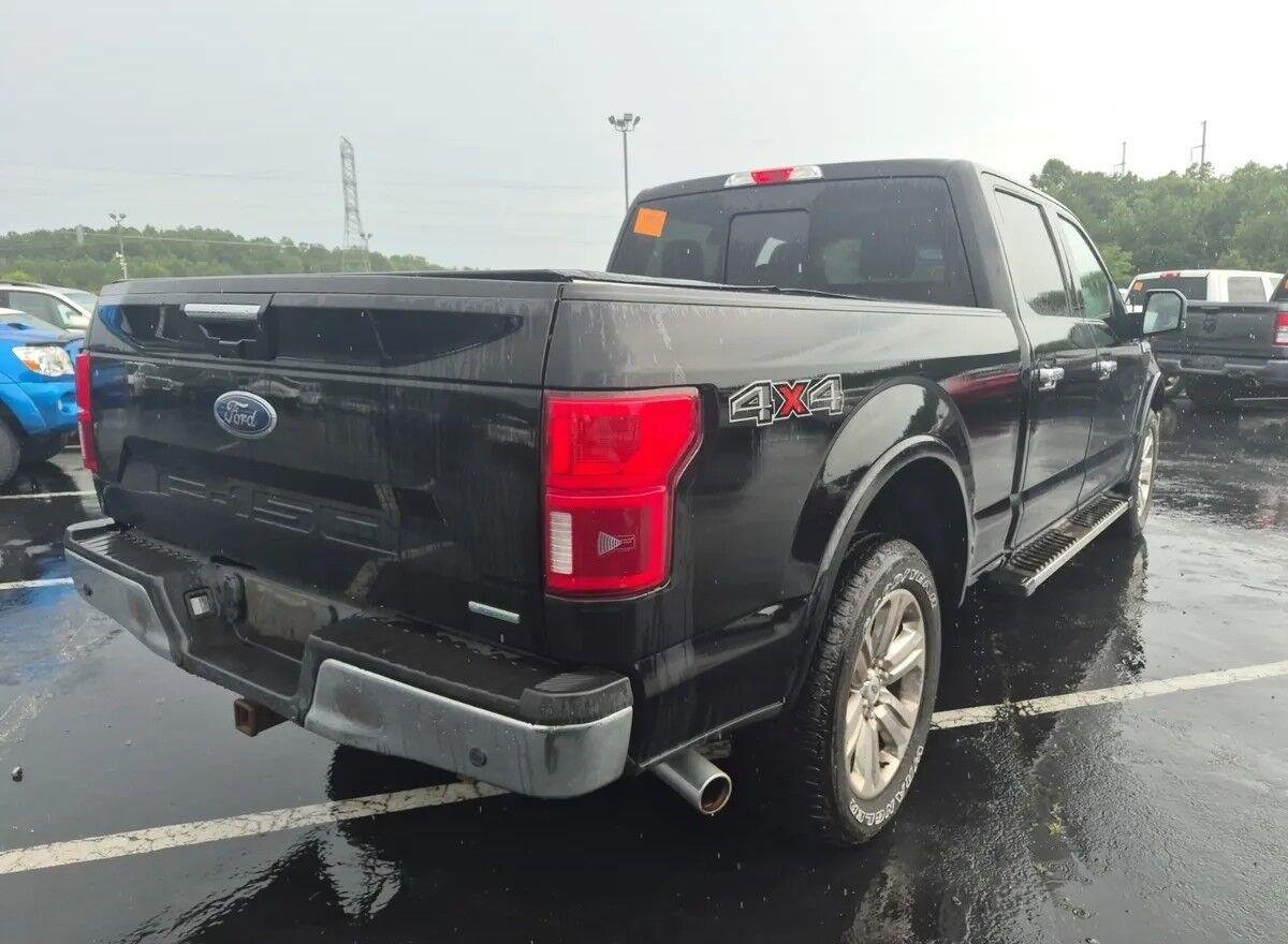 Used 2018 Shadow Black Ford LARIAT image 4