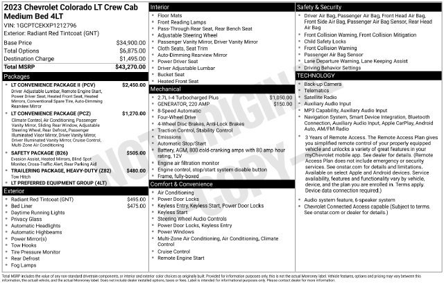 Used 2023 Red Chevrolet LT image 25