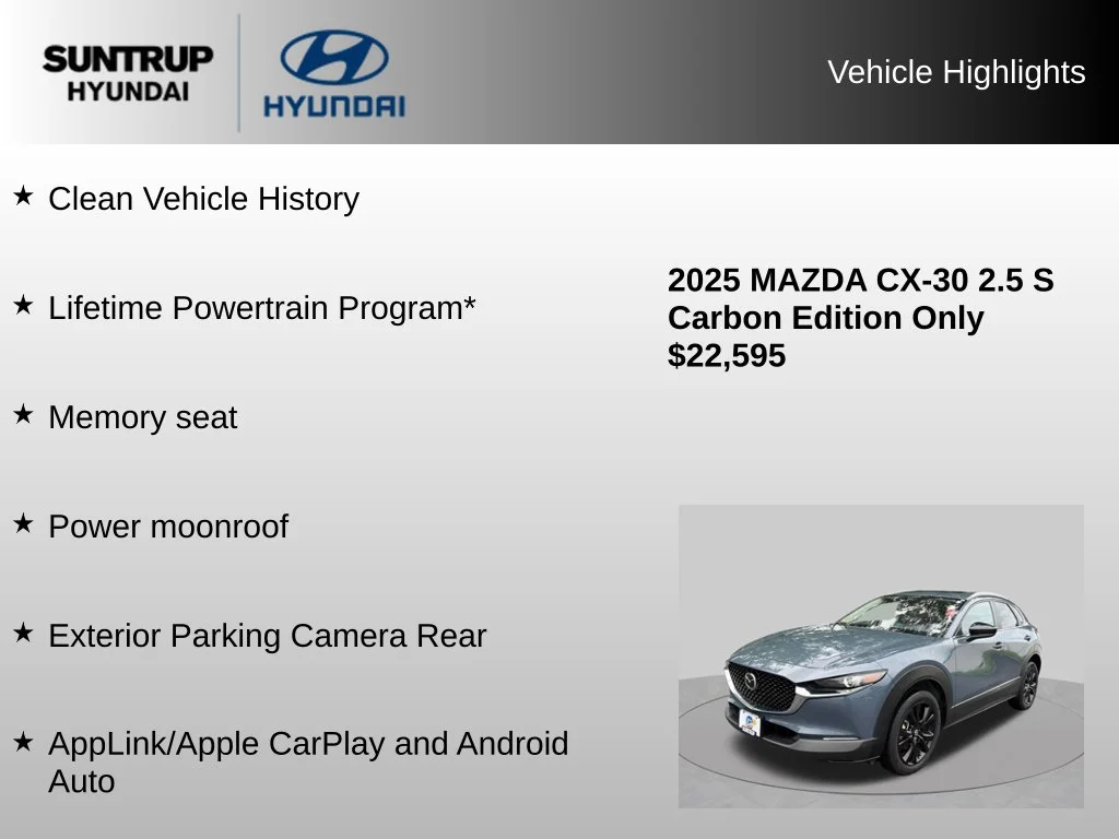 Used 2025 Polymetal Gray Metallic Mazda 2.5 S Carbon Edition image 8