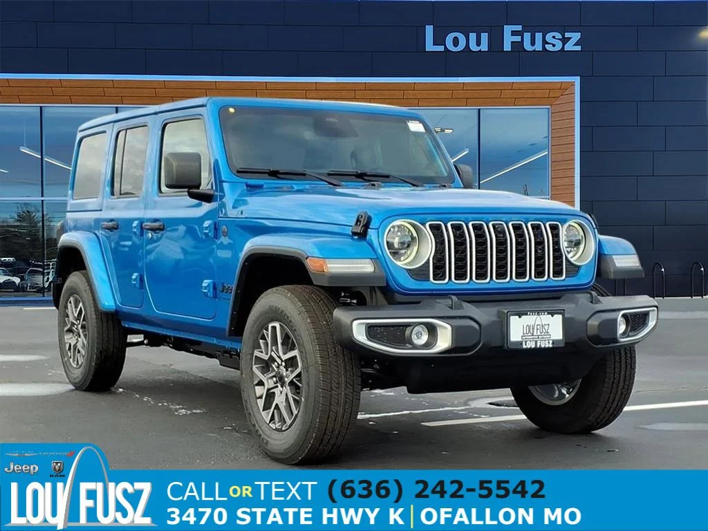 New 2026 Hydro Blue Pearl-Coat Exterior Paint Jeep Sahara image 1