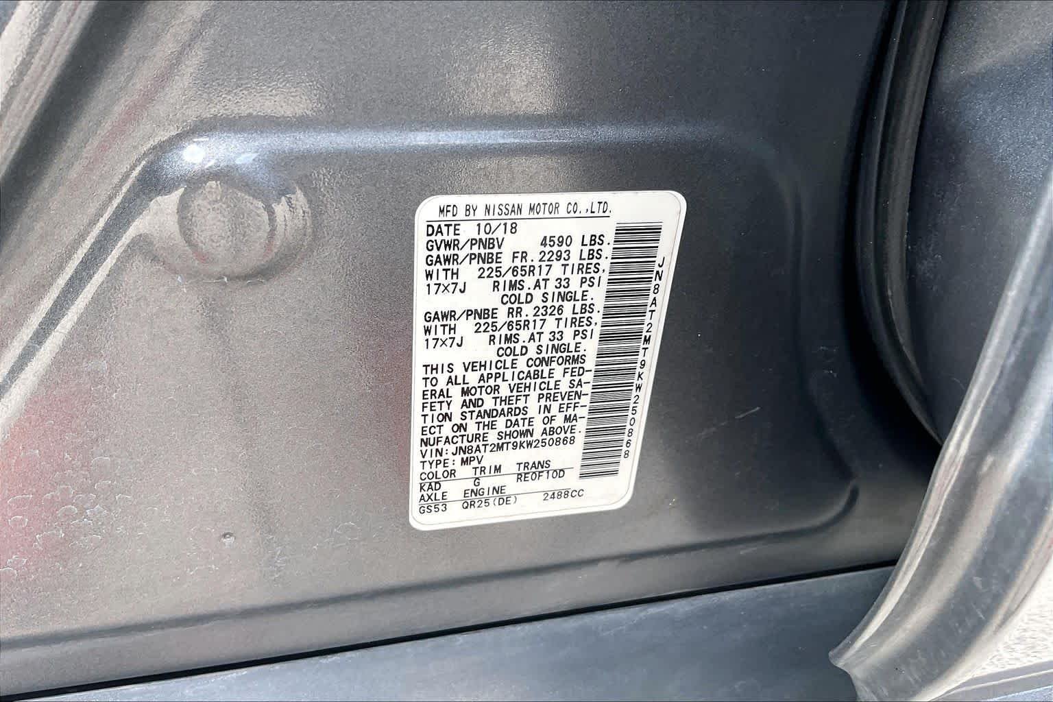 Used 2019 Gun Metallic Nissan SV image 34