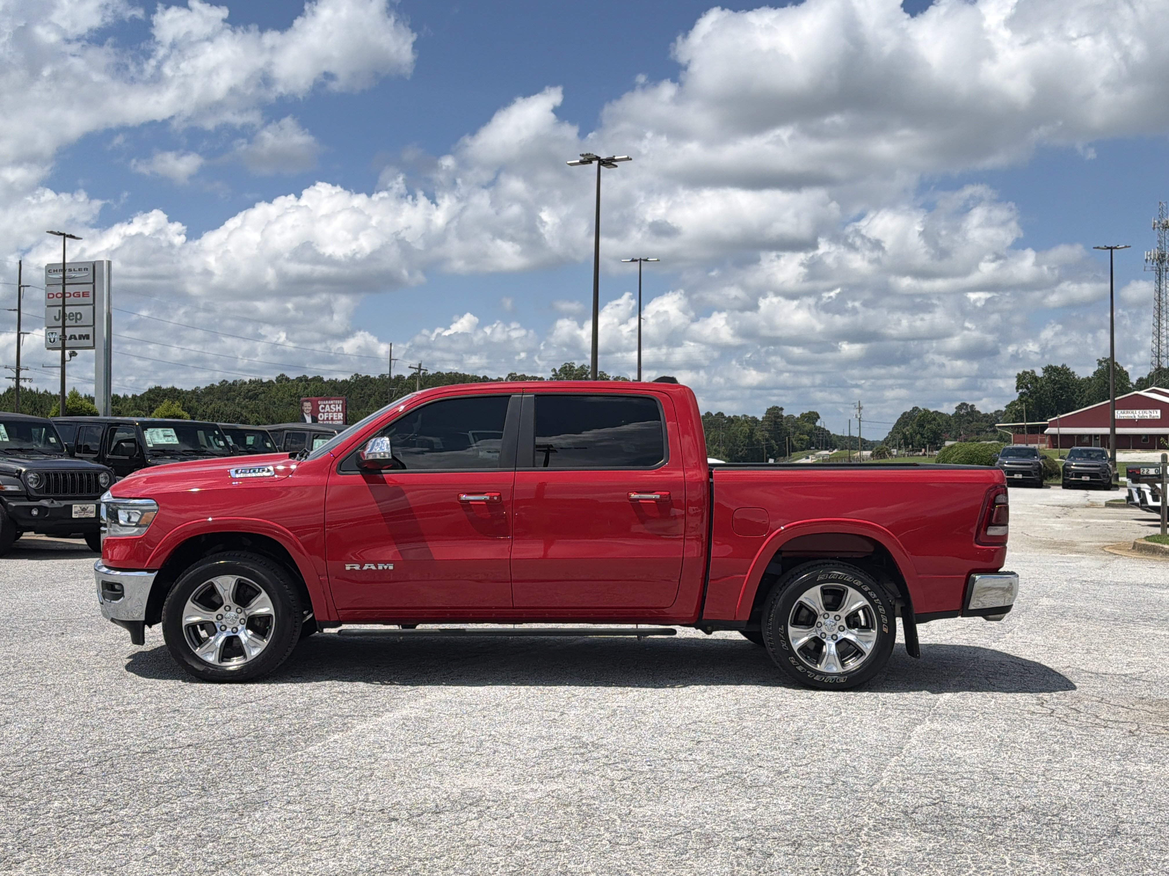 Used 2022 Flame Red Clearcoat Ram Laramie image 4