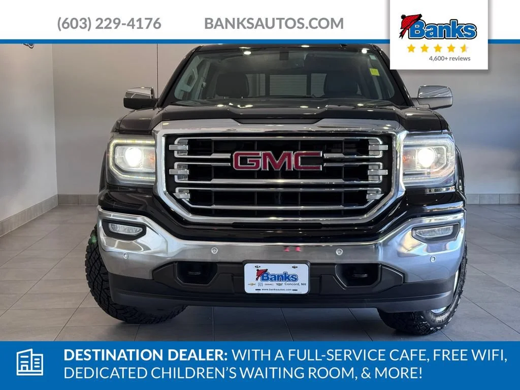 Used 2018 ONYX BLACK GMC SLT image 3