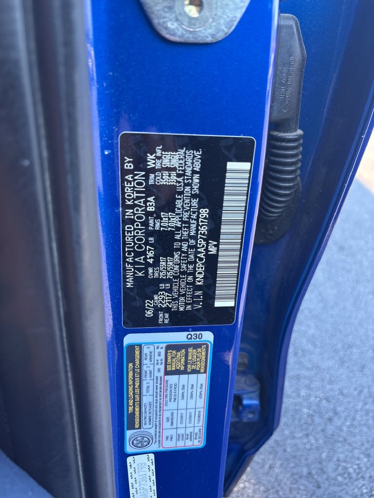 Used 2023 Blue Kia LX image 19
