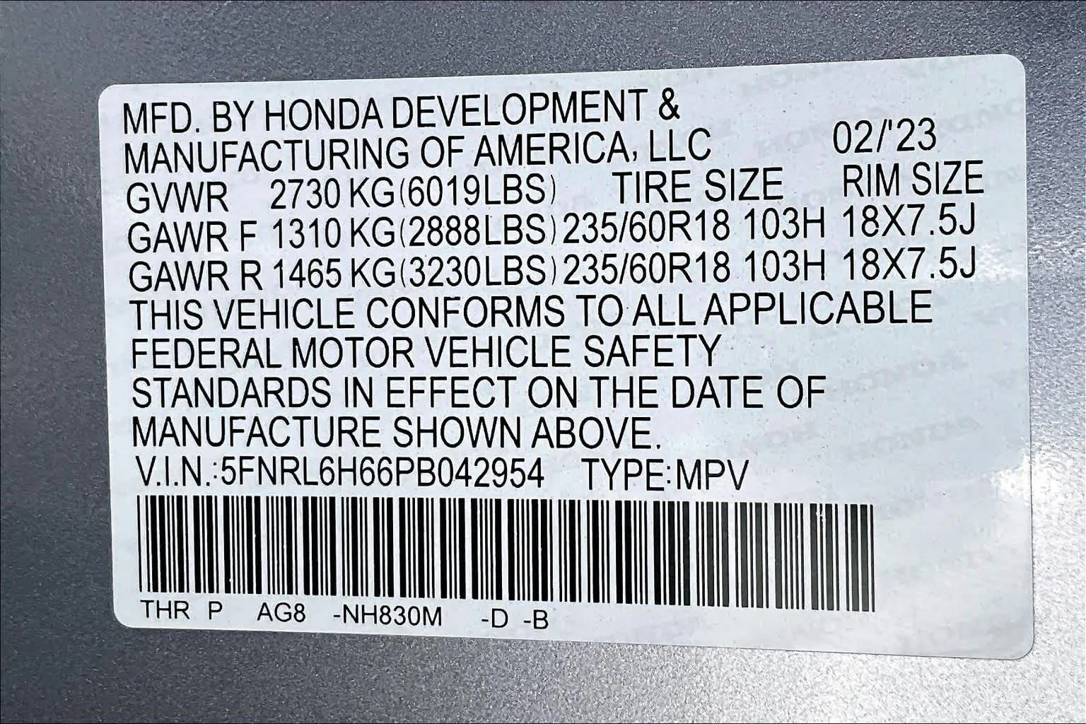 Used 2023 Lunar Silver Metallic Honda EX-L image 37