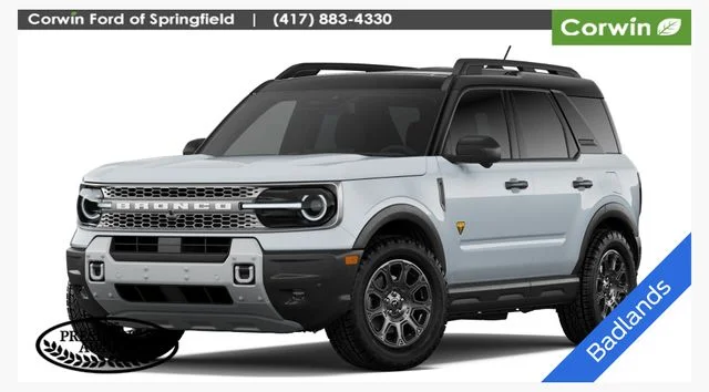 New 2026 Space White Metallic Ford Badlands® image 1
