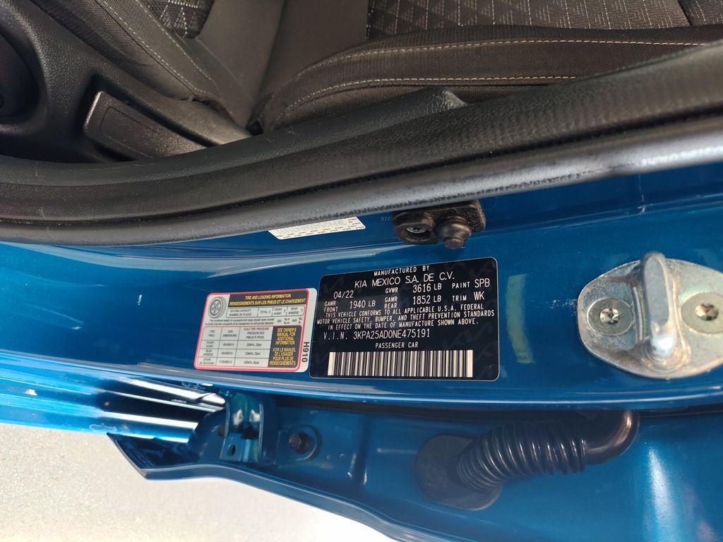 Certified Used 2022 Blue Kia S image 25