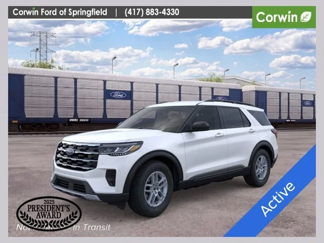 New 2026 Star White Metallic Tri-Coat Ford Active image 1