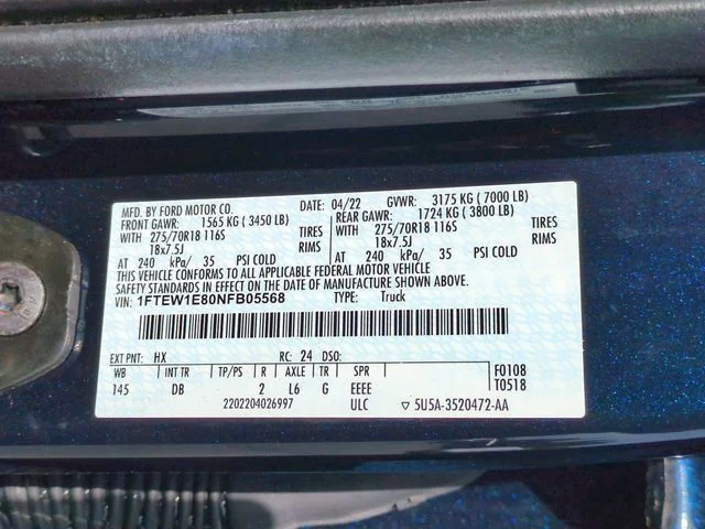 Used 2022 Blue Ford Tremor image 35