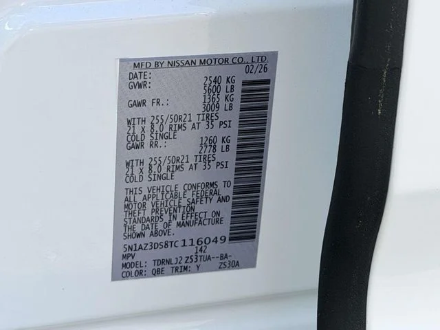 New 2026 Everest White Pearl TriCoat Nissan Platinum image 25