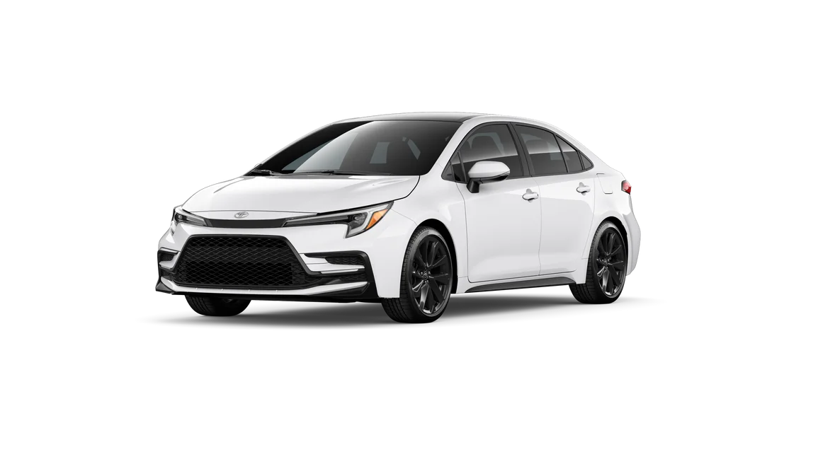 New 2026 Ice Cap with Midnight Black Metallic roof Toyota SE image 23