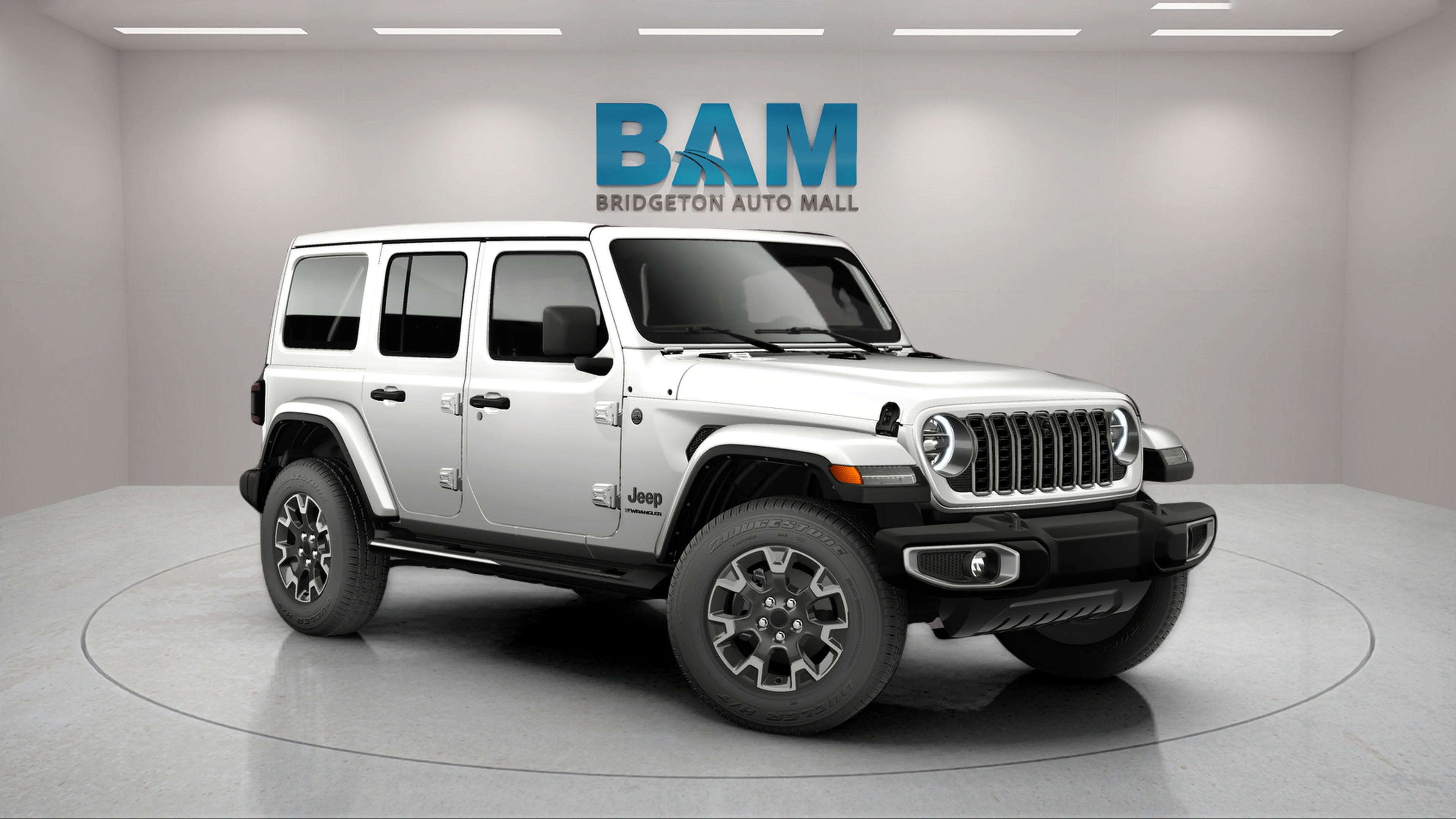 New 2026 Bright White Clearcoat Jeep Sahara image 1