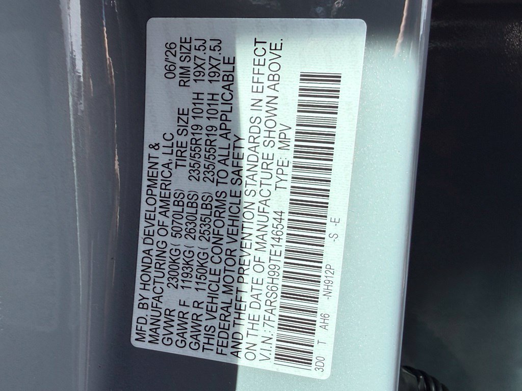 Certified Used 2026 Urban Gray Pearl Honda AWD Sport Touring Hybrid image 29