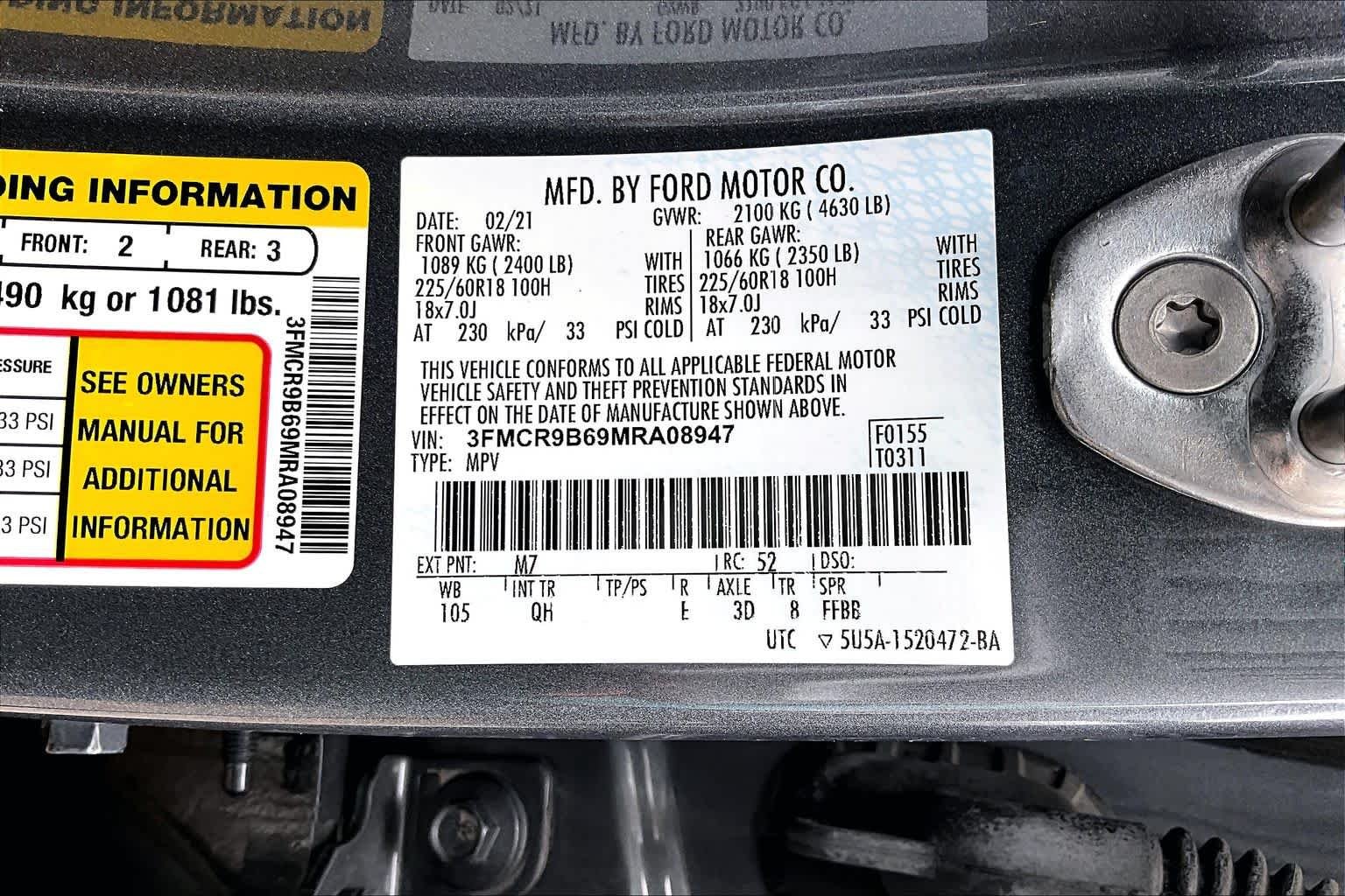 Used 2021 Carbonized Gray Metallic Ford Big Bend image 32