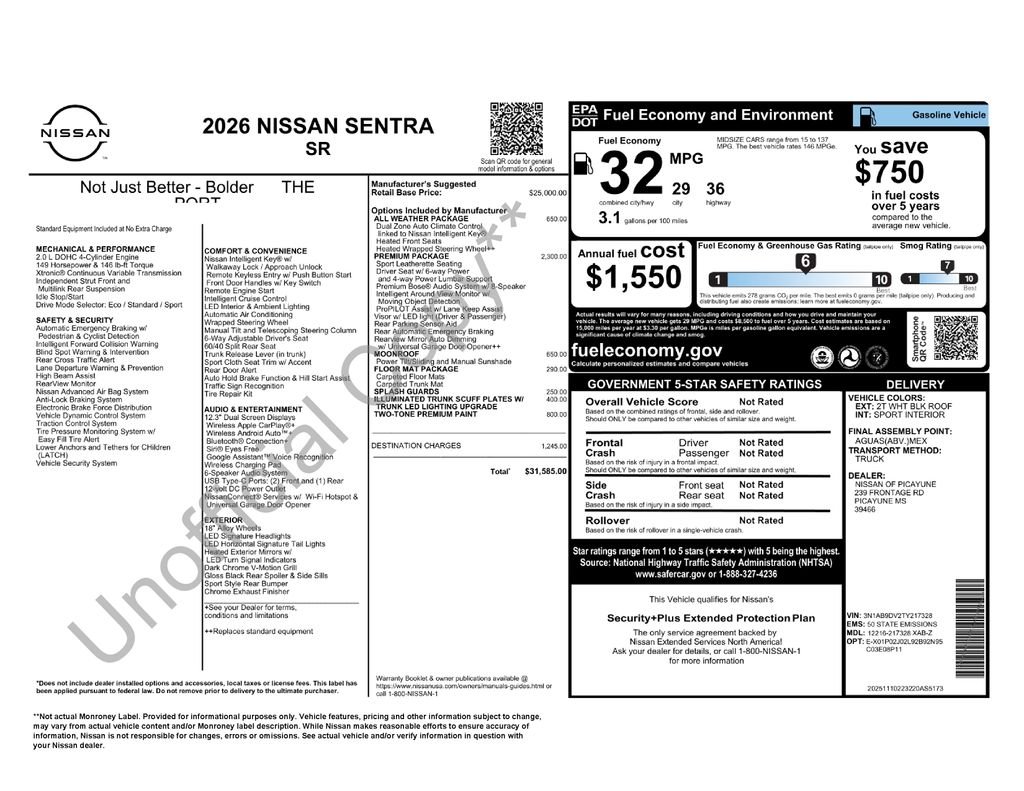 2026 Nissan Sentra SR - Photo 4