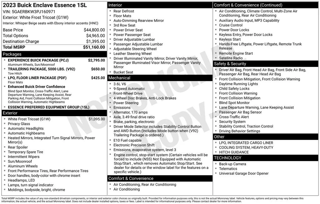 Certified Used 2023 White Buick Essence image 32