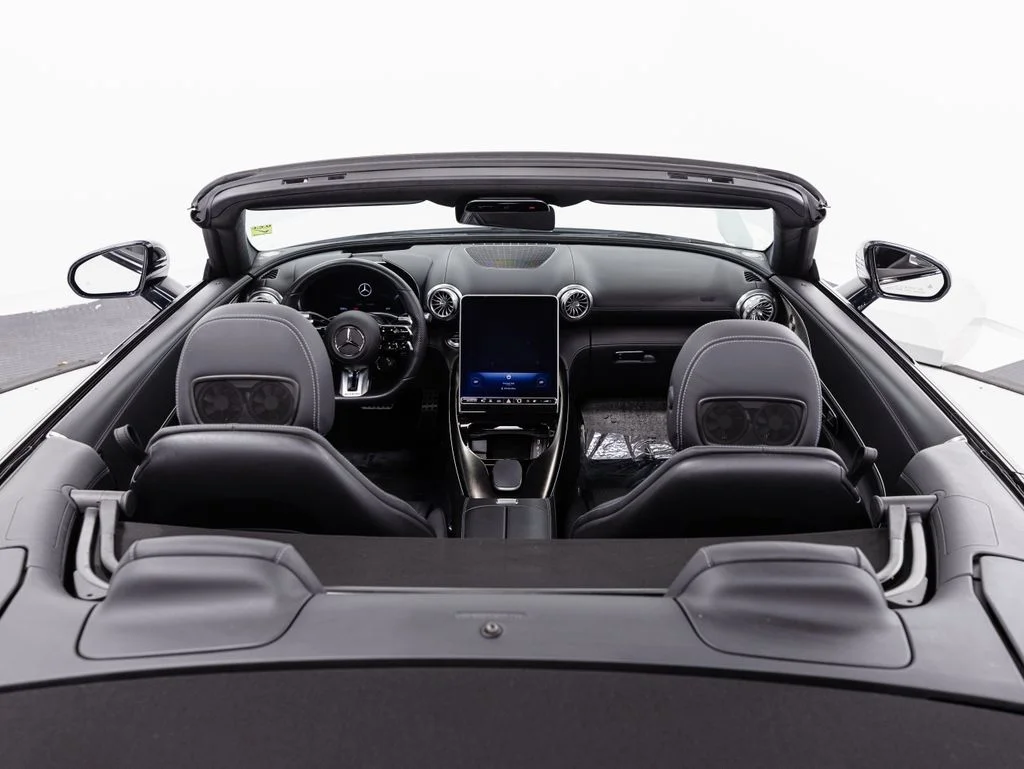 Used 2022 MANUFAKTUR Moonlight White Metallic Mercedes-Benz SL 55 AMG® image 28