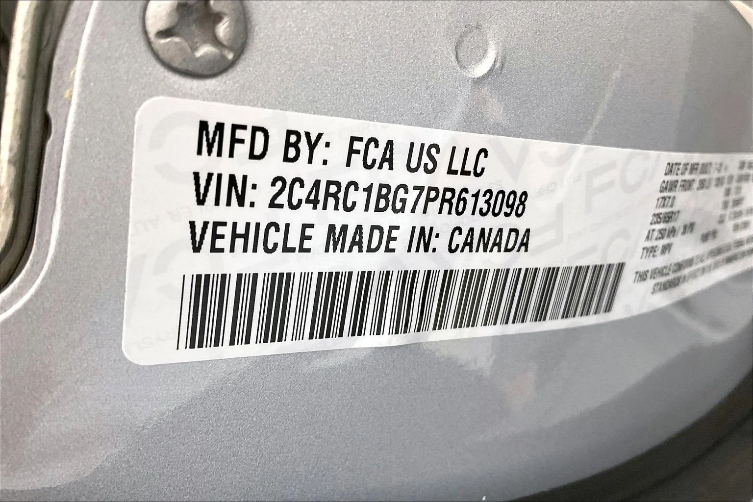 Used 2023 Silver Mist Clearcoat Chrysler Touring L image 34