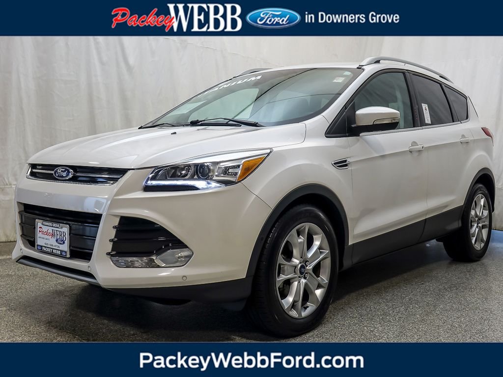 Used 2016 White Platinum Clearcoat Metallic Ford Titanium image 1