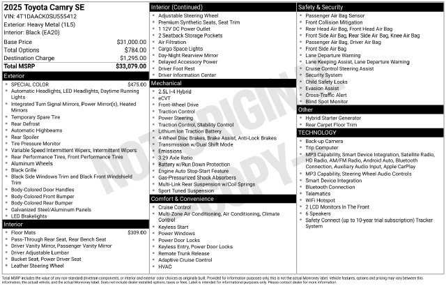 Certified Used 2025  Toyota SE image 33