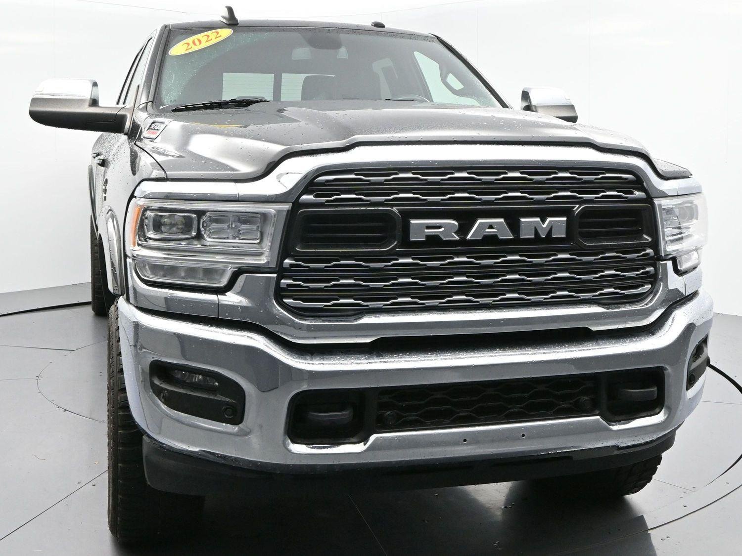 Used 2022 Diamond Black Crystal Pearlcoat Ram Limited image 2