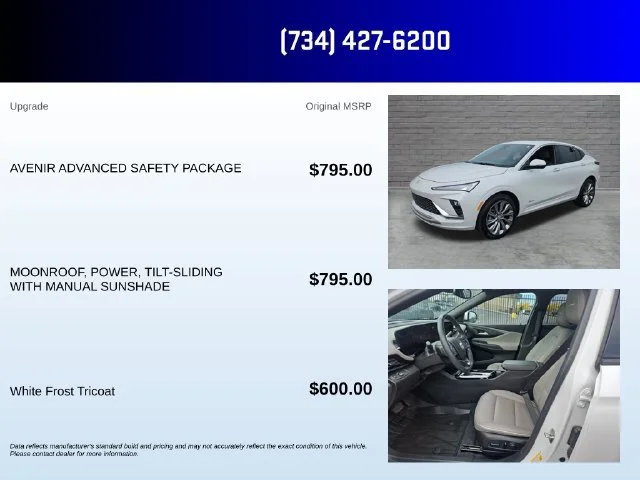 Used 2024 White Frost Tricoat Buick Avenir image 5