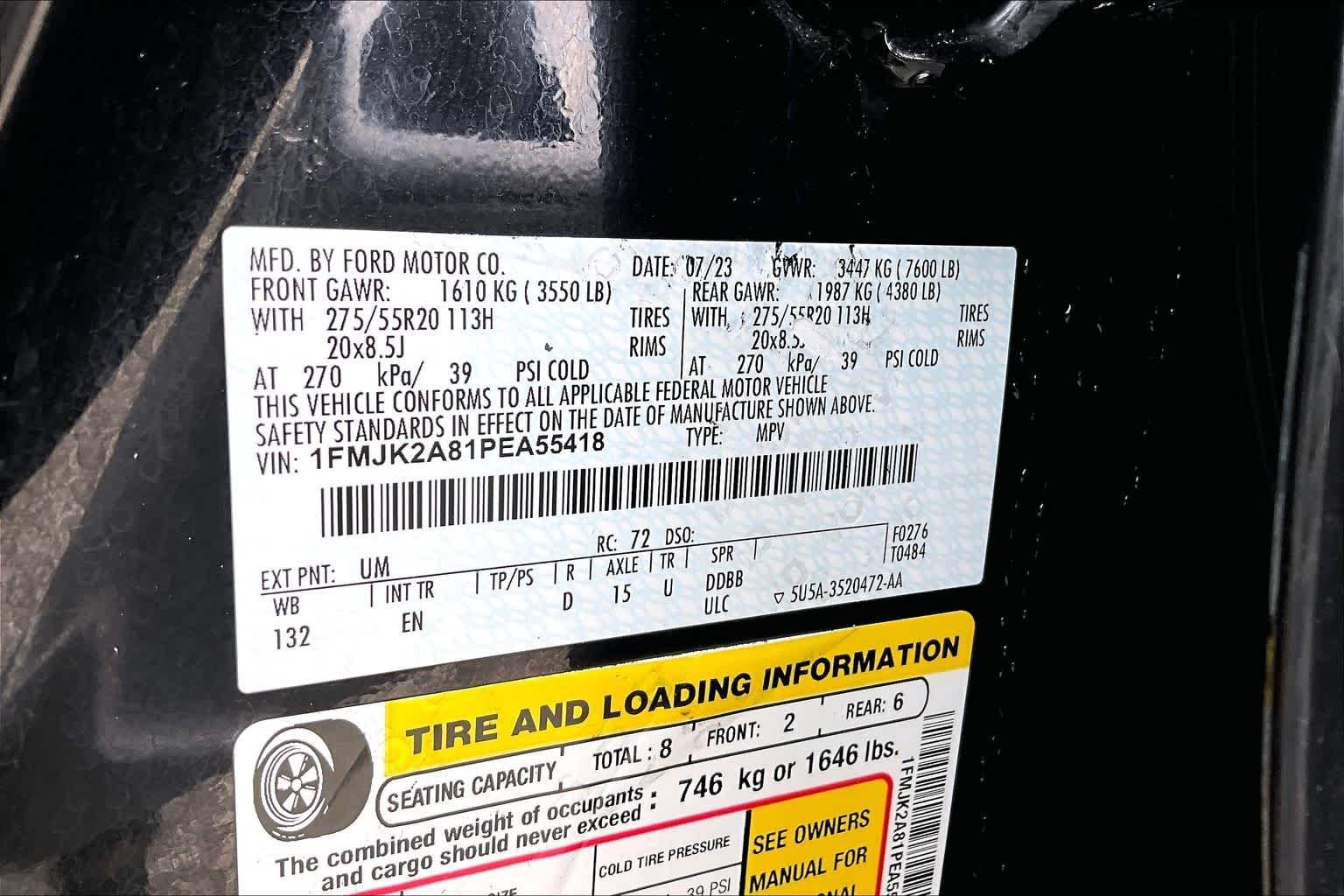Certified Used 2023 Agate Black Metallic Ford Limited image 34