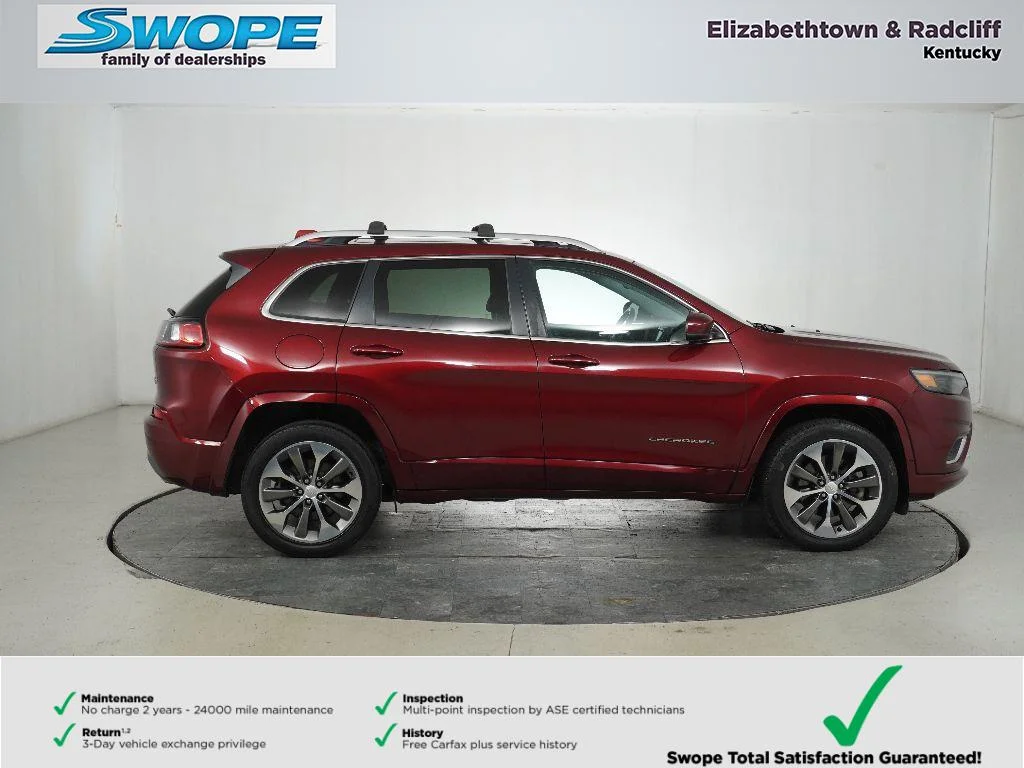Used 2019 Jeep Cherokee Overland with VIN 1C4PJMJN0KD116680 for sale in Elizabethtown, KY