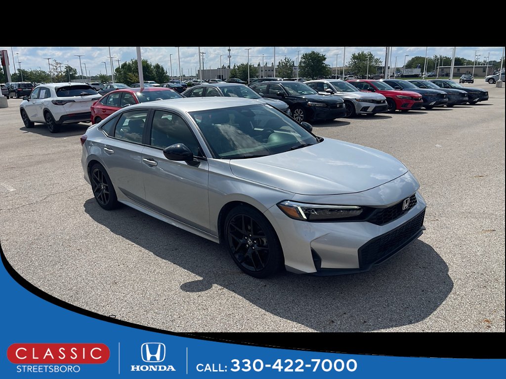 Certified Used 2025 Solar Silver Metallic Honda Sport image 1