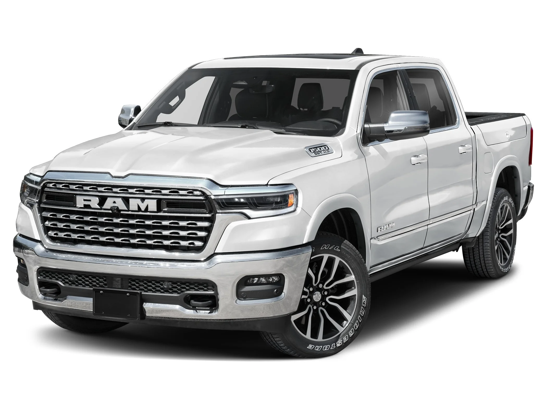 New 2027 Bright White Clear-Coat  Paint Ram LONGHORN CREW CAB 4X4 5