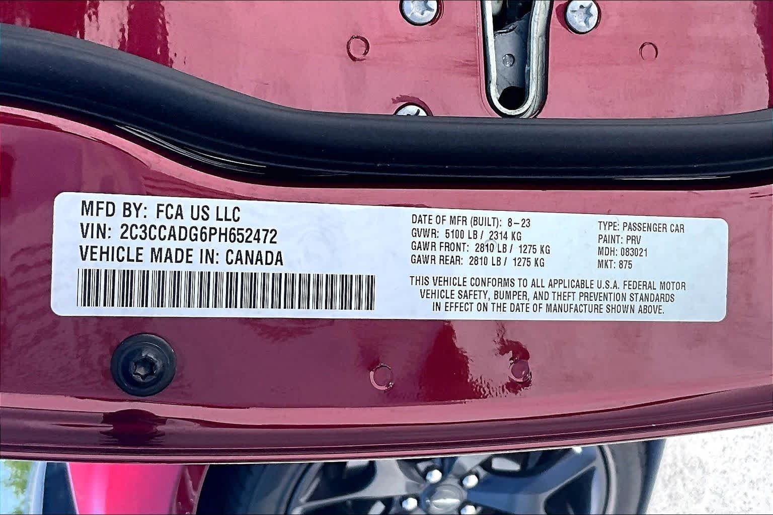 Used 2023 Velvet Red Pearlcoat Chrysler Touring L image 31