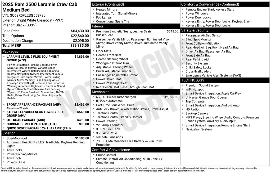 Used 2025 White Ram Laramie image 27