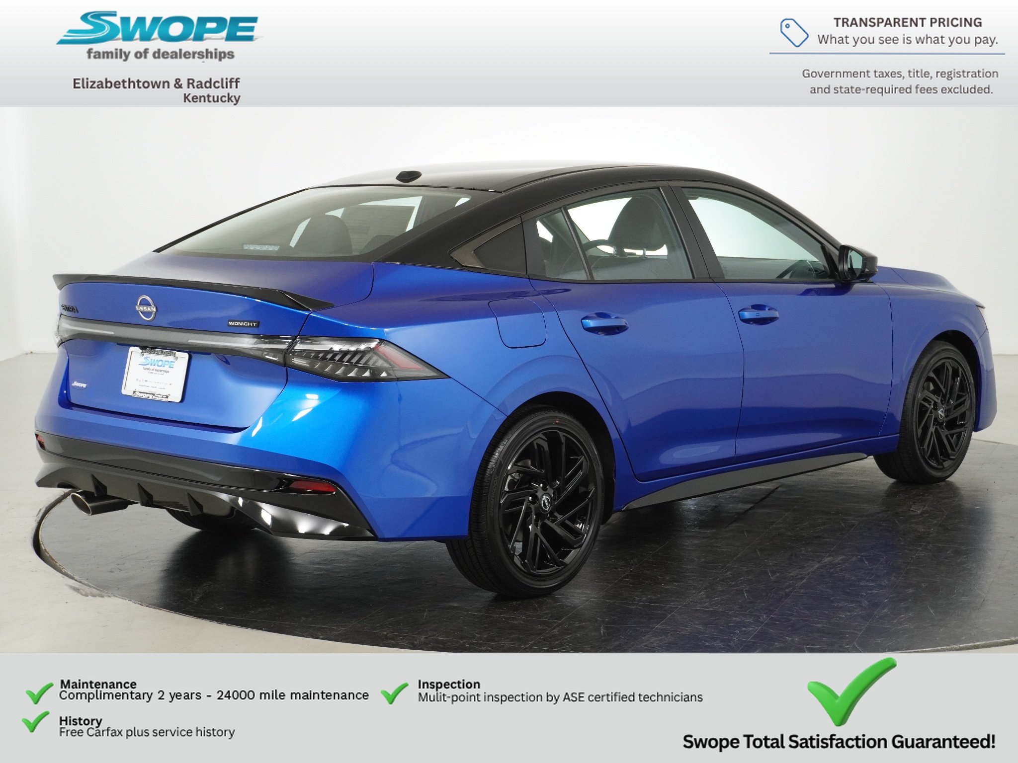 New 2027 Bluestone Pearl / Super Black Two-tone Nissan SR Midnight Edition image 4