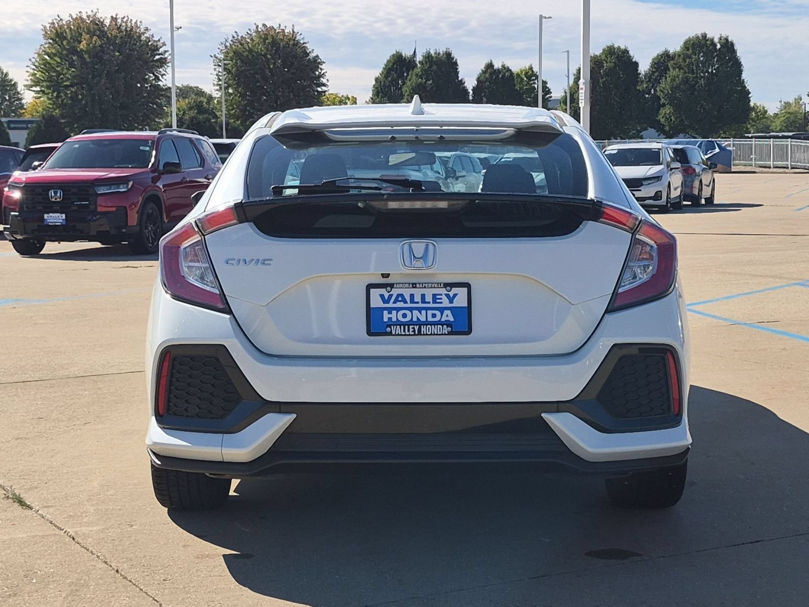 Certified Used 2019 White Orchid Pearl Honda EX Hatchback image 7