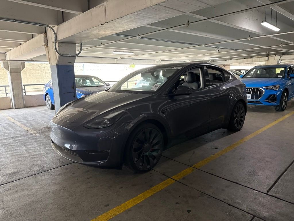 Used 2023 Silver Tesla Performance image 1