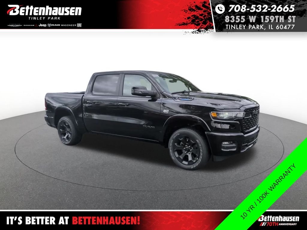 New 2026 Diamond Black Crystal Pearlcoat RAM Big Horn image 3