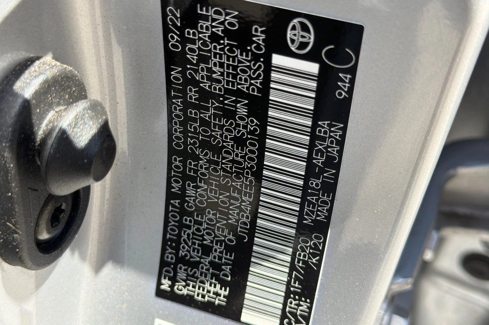Used 2023 Silver Toyota LE image 28