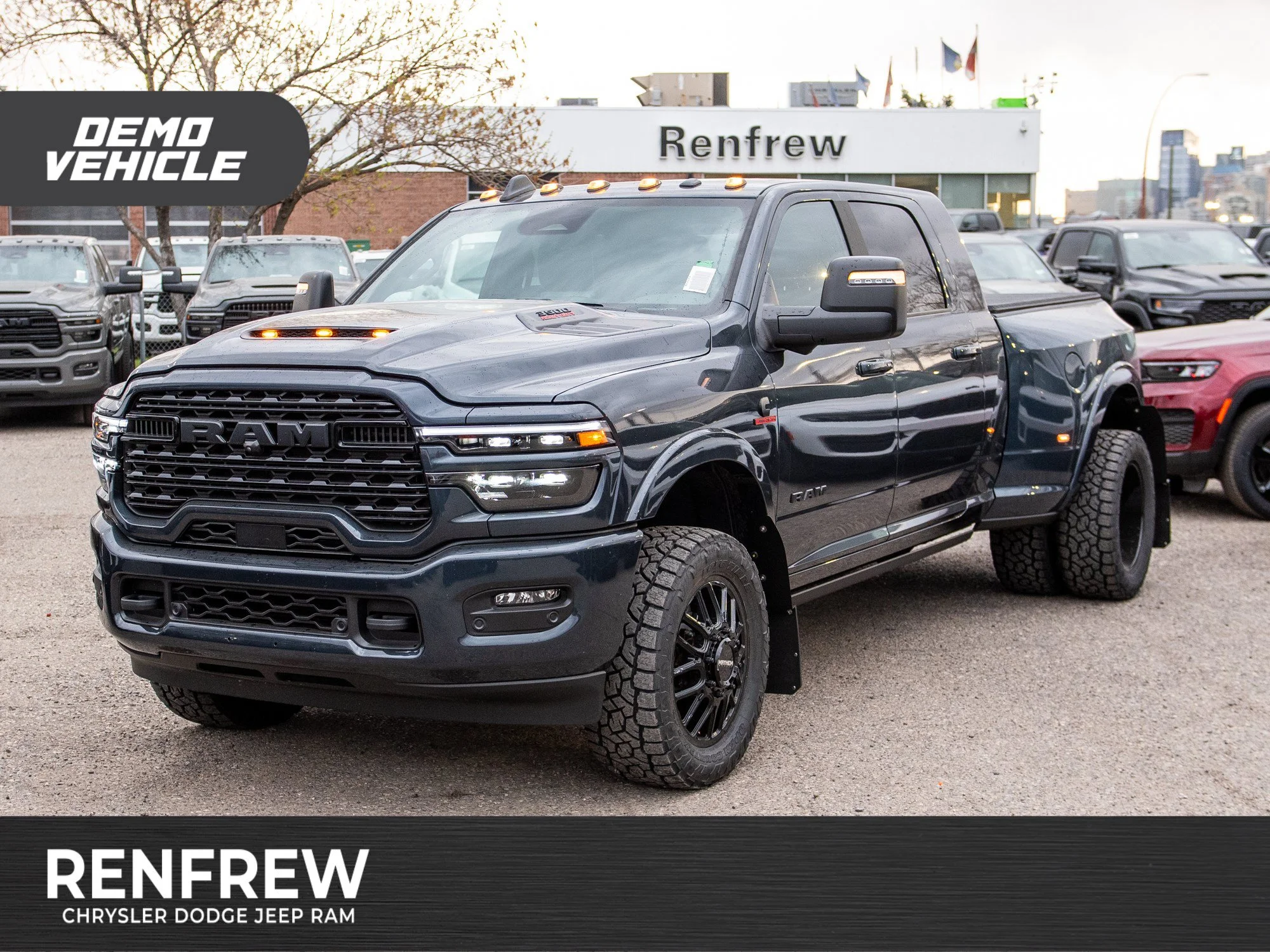 Used 2026 Blue RAM Limited* Mega Cab, 20 Inch Mayhem Wheels, Trigger Industries Mudflaps image 1