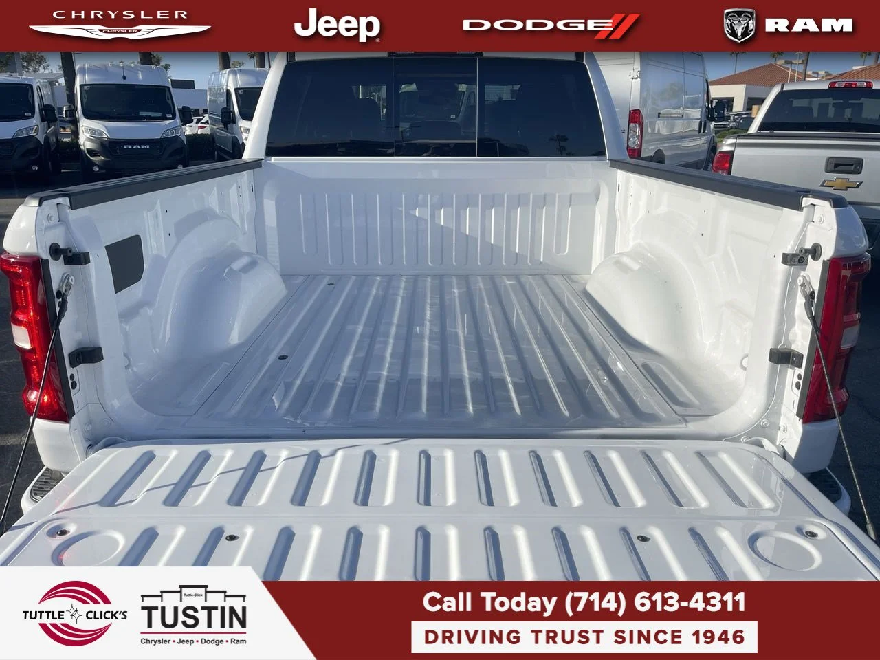 New 2026 Bright White Clear-Coat Exterior Paint RAM Laramie image 33