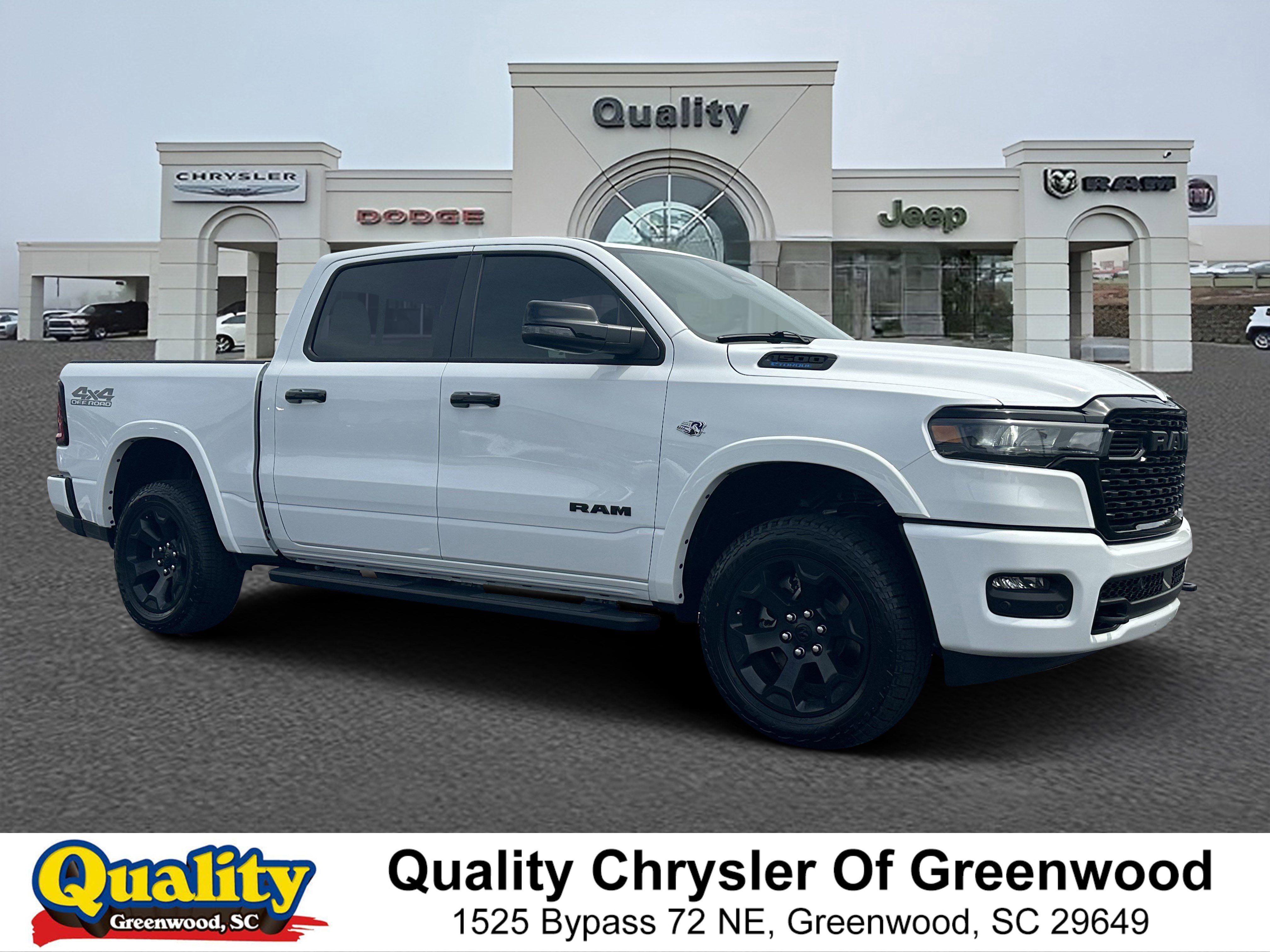 New 2026 Bright White Clear-Coat Exterior Paint RAM Big Horn image 1