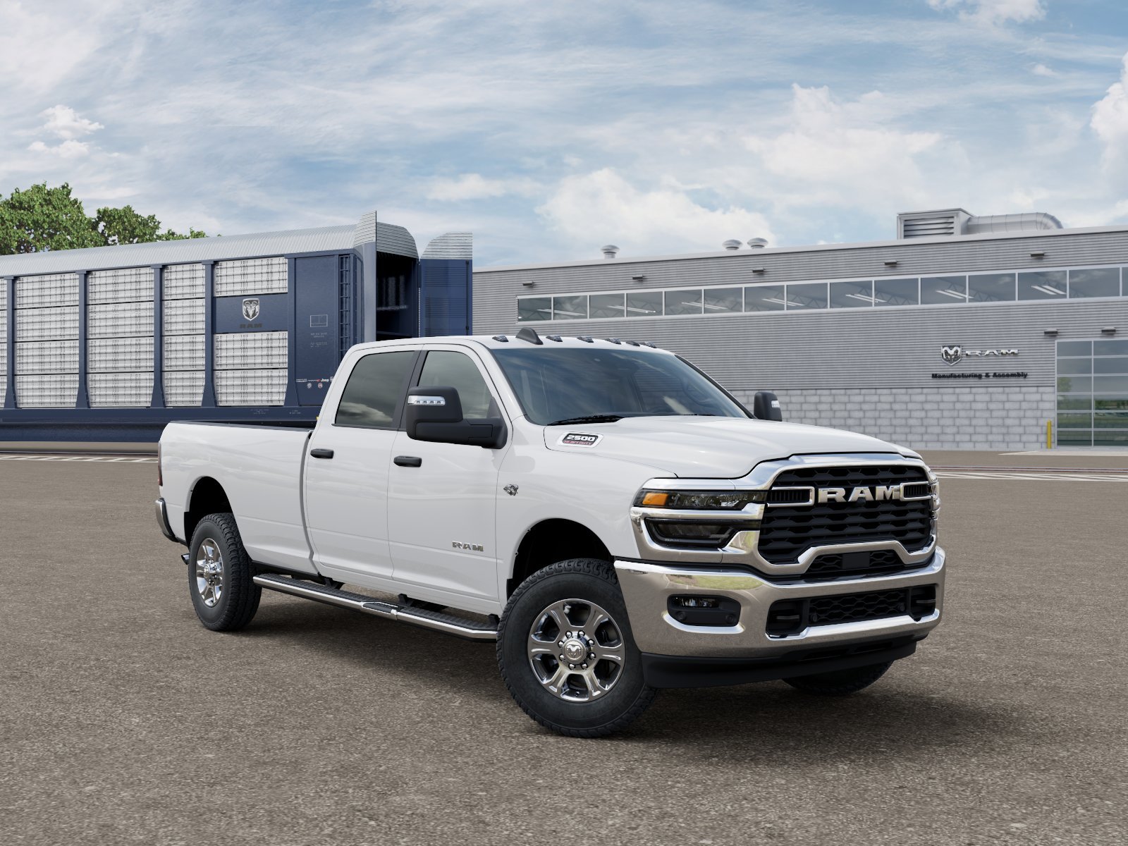 New 2027 Bright White Clear-Coat Exterior Paint RAM BIG HORN image 3
