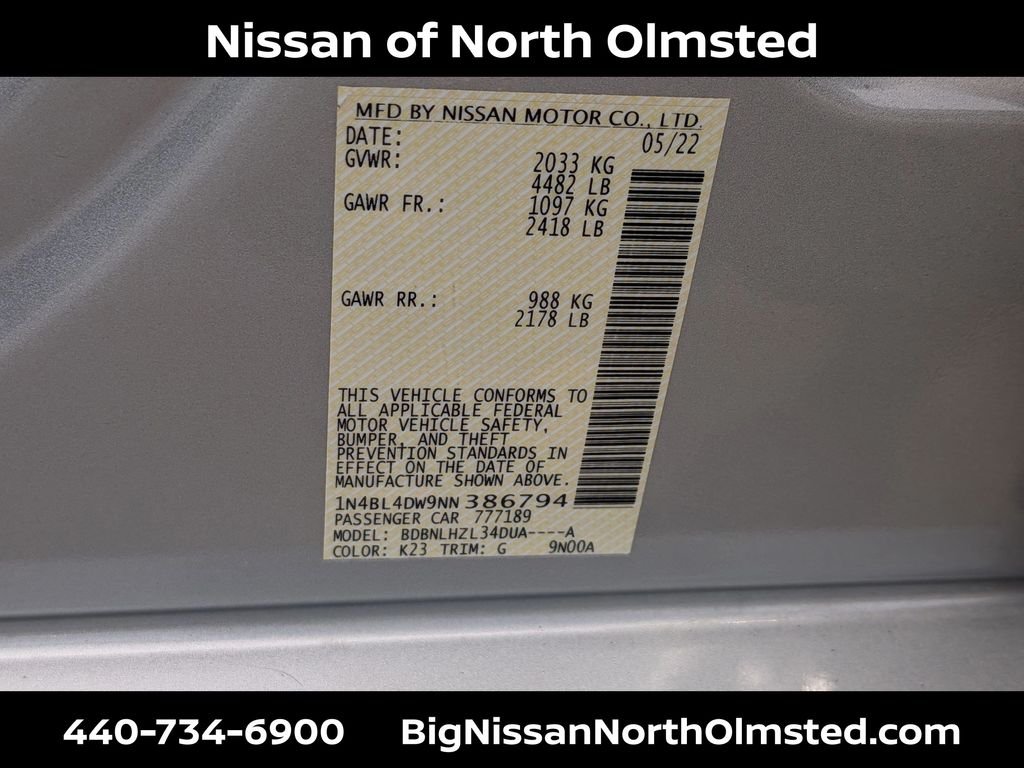 Certified Used 2022 Brilliant Silver Metallic Nissan 2.5 SV image 32