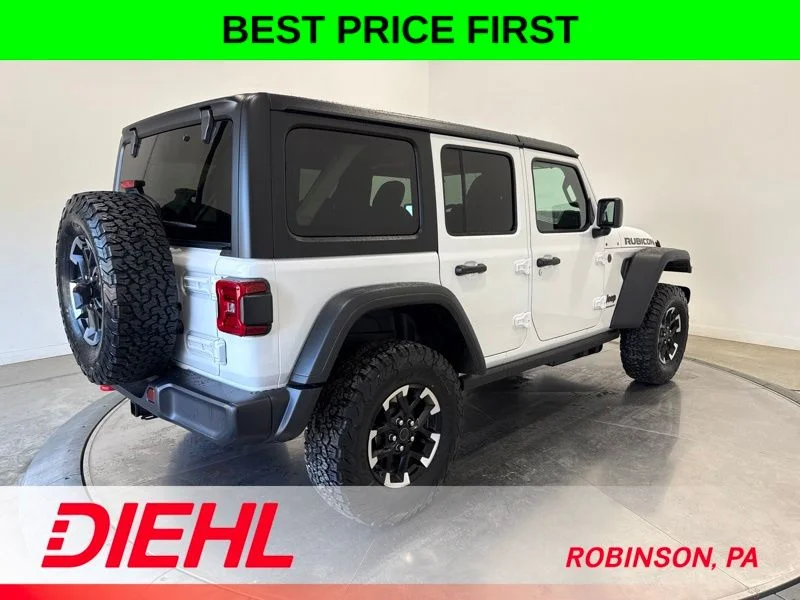 New 2026 Bright White Clear-Coat Exterior Paint Jeep Rubicon image 7